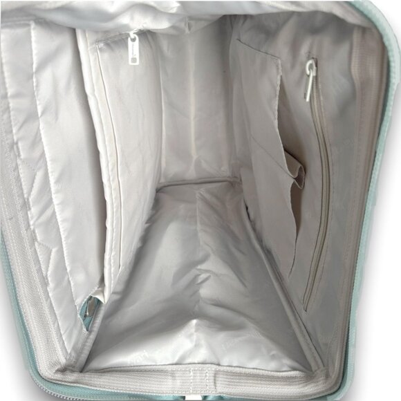 Large BLUE Laptop Backpack - USB Charging Port - Wide Opening - Water Resistant - Picture 12 of 16